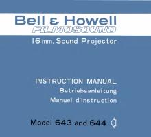 Bell & Howell 643
        & 644 Operators Manual